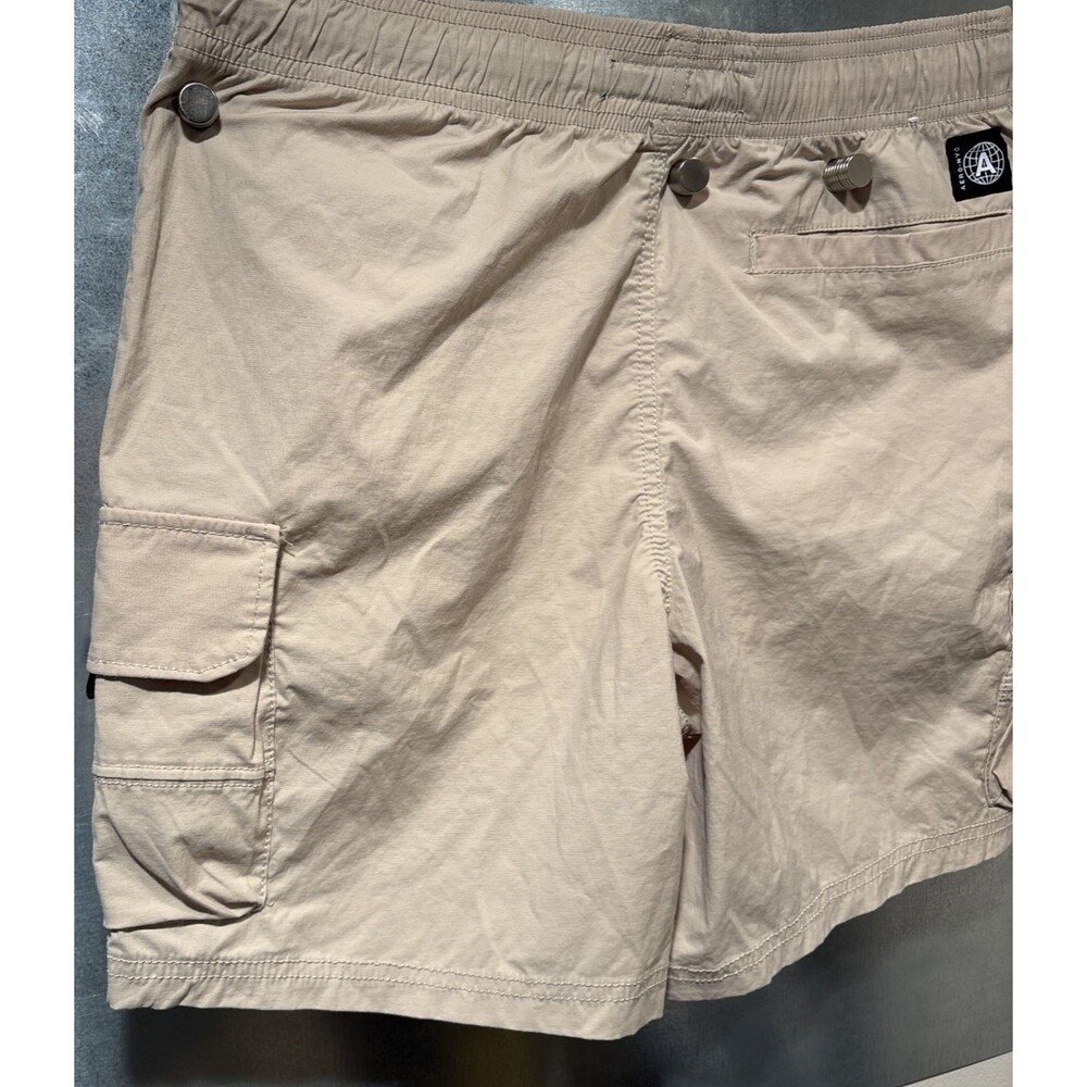 Aeropostale Tech Utility Cargo Jogger Shorts Stretch Beige Men’s XS 6" 28" Waist - Picture 13 of 16